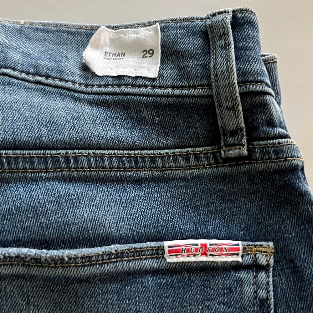 Hudson Jeans Ethan Biker Super Skinny Size 29